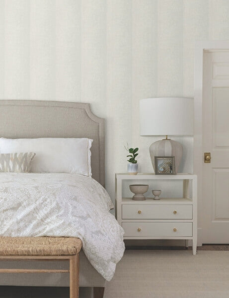 Particle Taupe Stripe Wallpaper