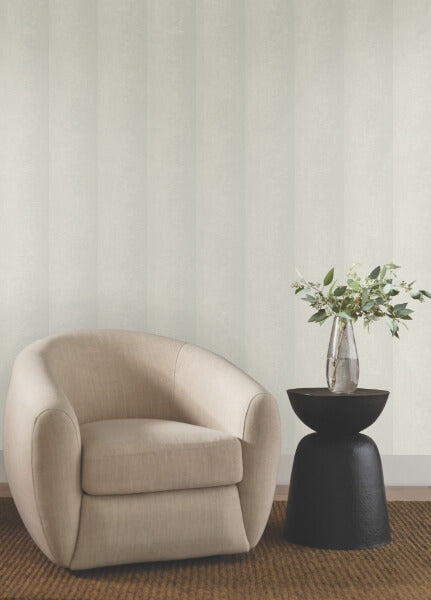 Particle Taupe Stripe Wallpaper