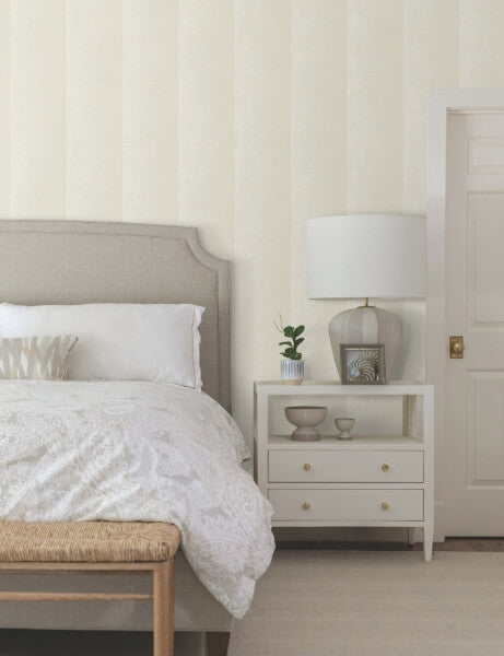 Particle Beige Stripe Wallpaper