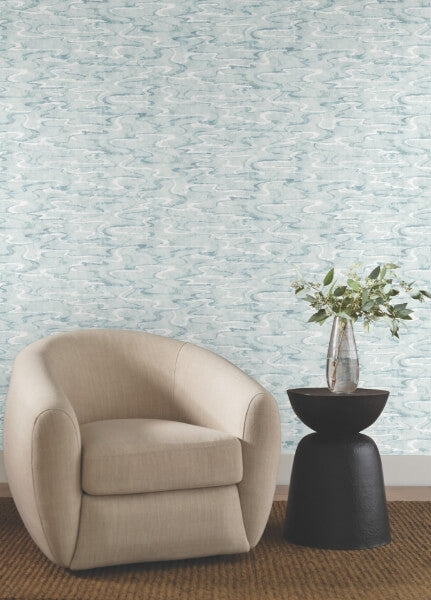 Dreamland Blue Wallpaper