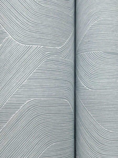Fine Line Blue Geometric Wallpaper