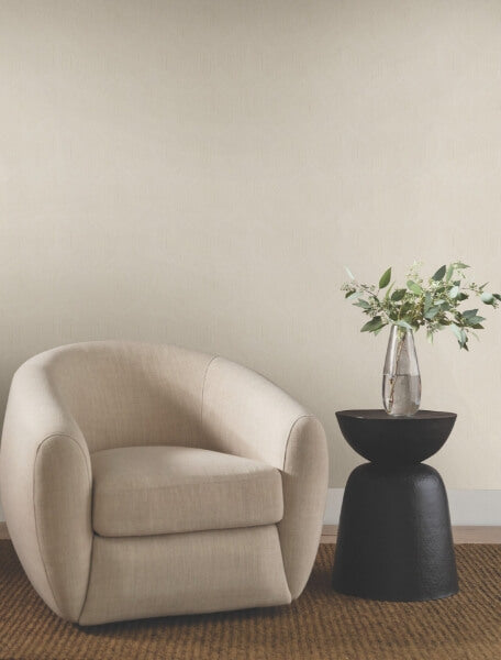 Fine Line Beige Geometric Wallpaper
