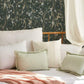 Marbled Endpaper Black & Gold Wallpaper