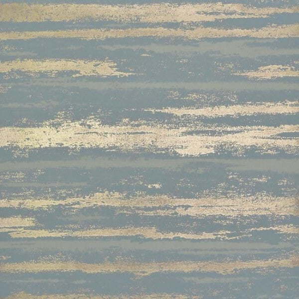 Atmosphere Teal & Gold Wallpaper