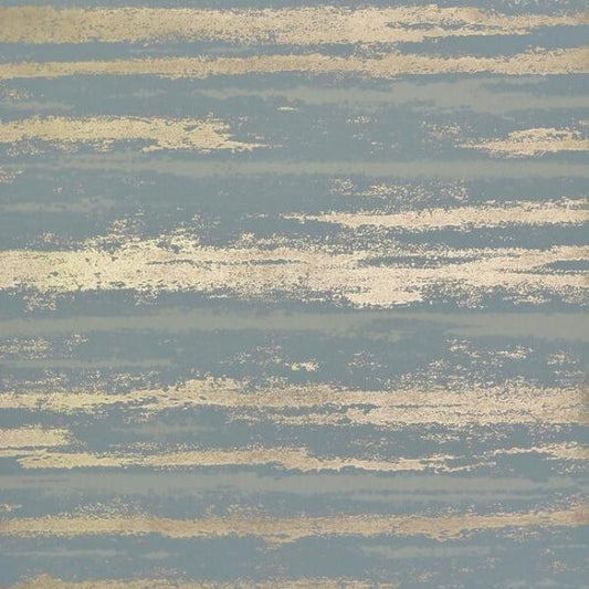 Atmosphere Teal & Gold Wallpaper