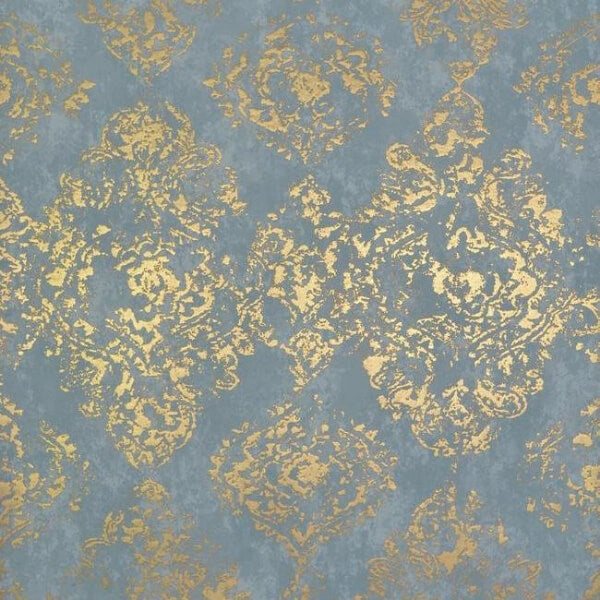 Stargazer Blue & Gold Wallpaper