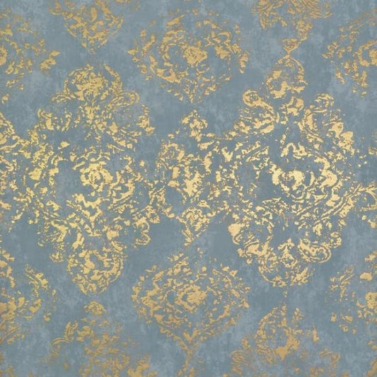 Stargazer Blue & Gold Wallpaper