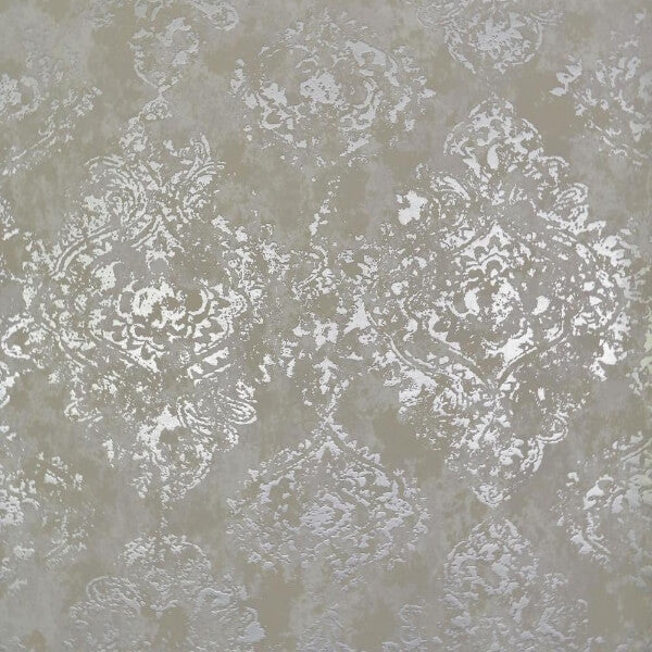 Stargazer White & Silver Wallpaper