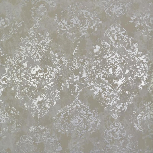 Stargazer White & Silver Wallpaper
