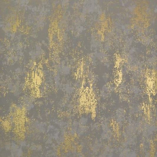 Nebula Khaki & Gold Wallpaper