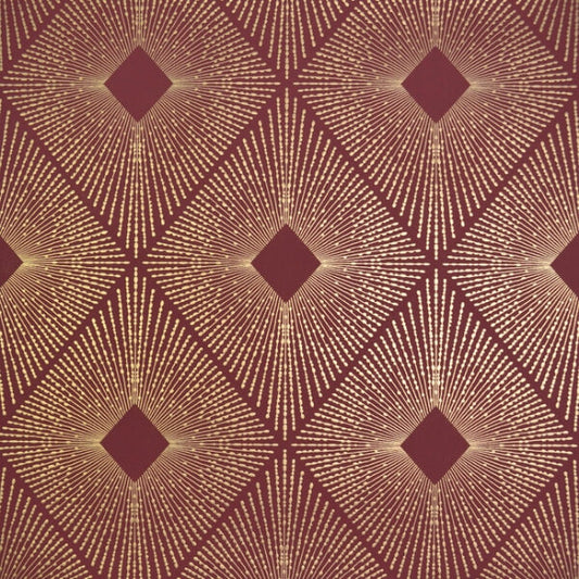 Harlowe Red & Gold Wallpaper