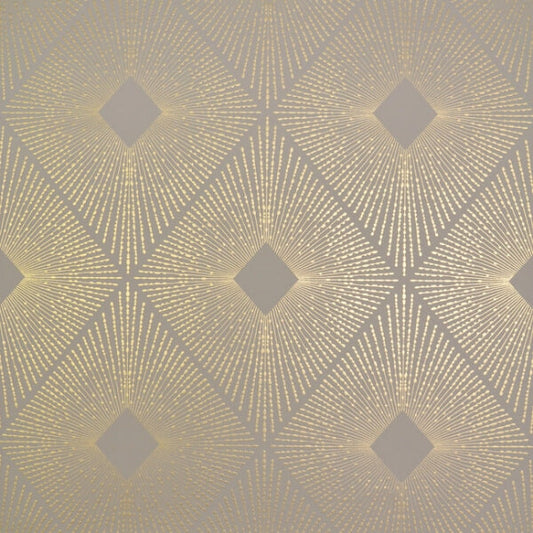 Harlowe Khaki & Gold Wallpaper