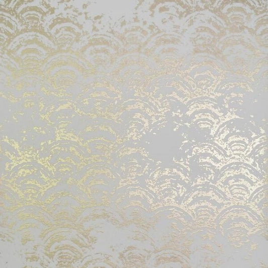 Eclipse White & Gold Wallpaper