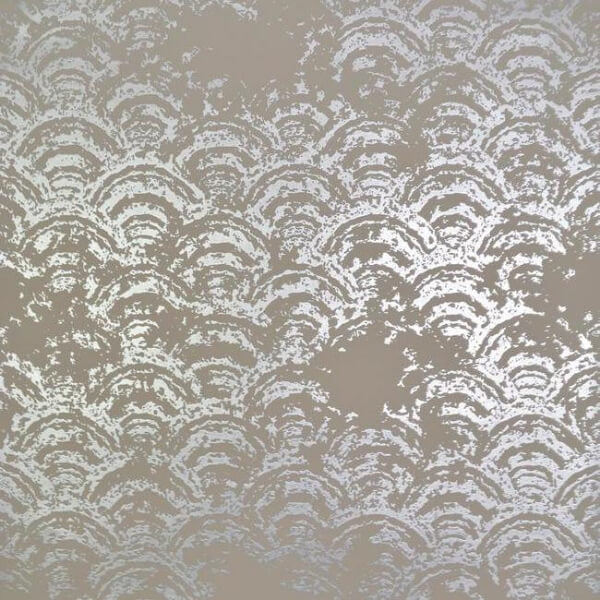 Eclipse Khaki & Silver Wallpaper