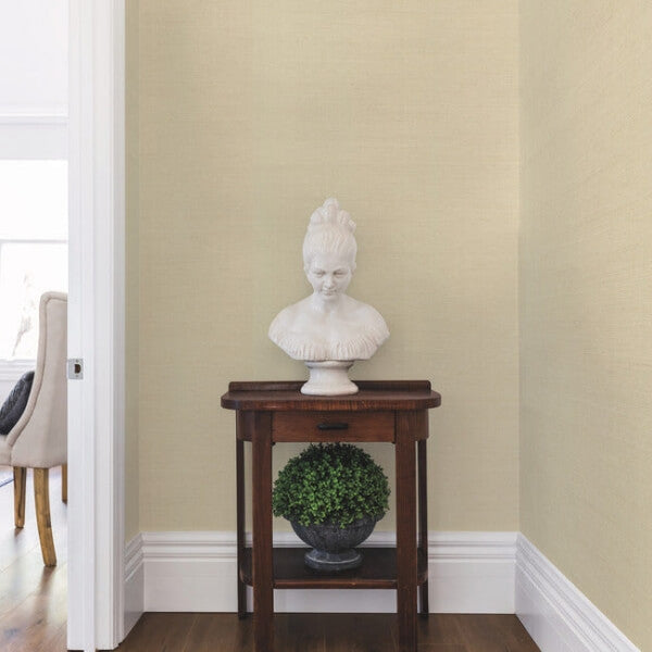 Sisal Grasscloth Grey & Taupe Wallpaper