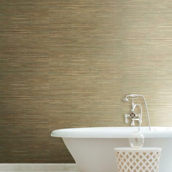 Raw Jute Green Wallpaper