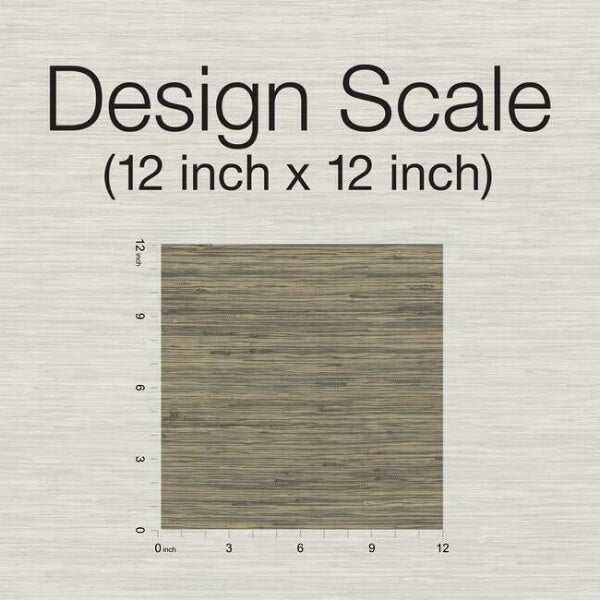 Threaded Jute Grey & Off White Wallpaper