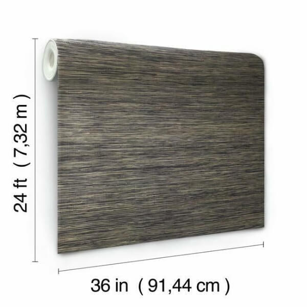 Threaded Jute Navy Wallpaper
