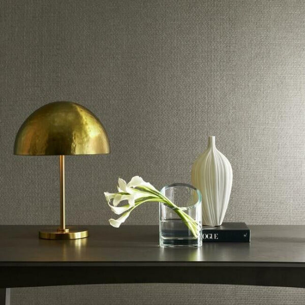 Tatami Weave Dark Grey Wallpaper