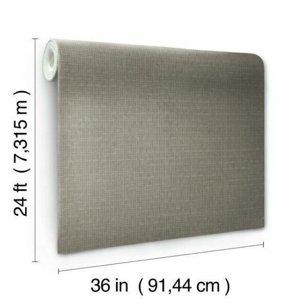 Tatami Weave Dark Grey Wallpaper