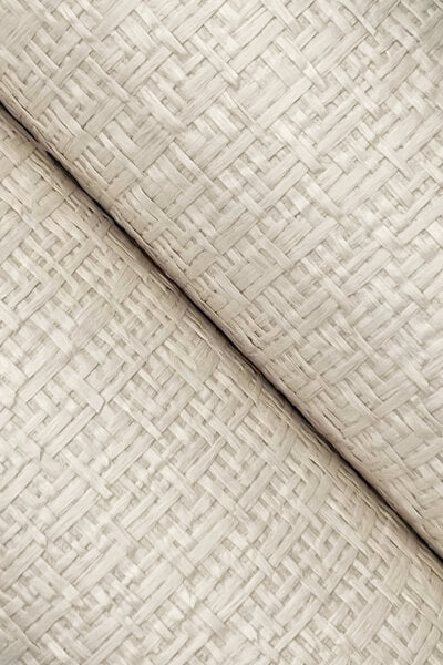 Tatami Weave Natural Cream Wallpaper