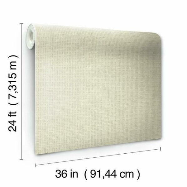 Tatami Weave Cream Wallpaper