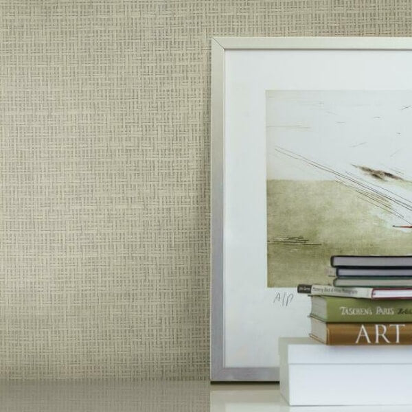 Tatami Weave Grey & Taupe Wallpaper