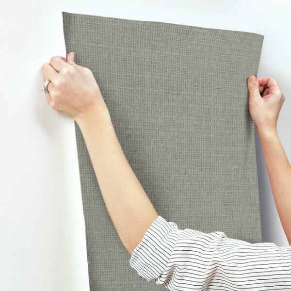 Tatami Weave Green Wallpaper