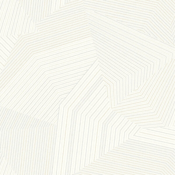 Dotted Maze White Wallpaper