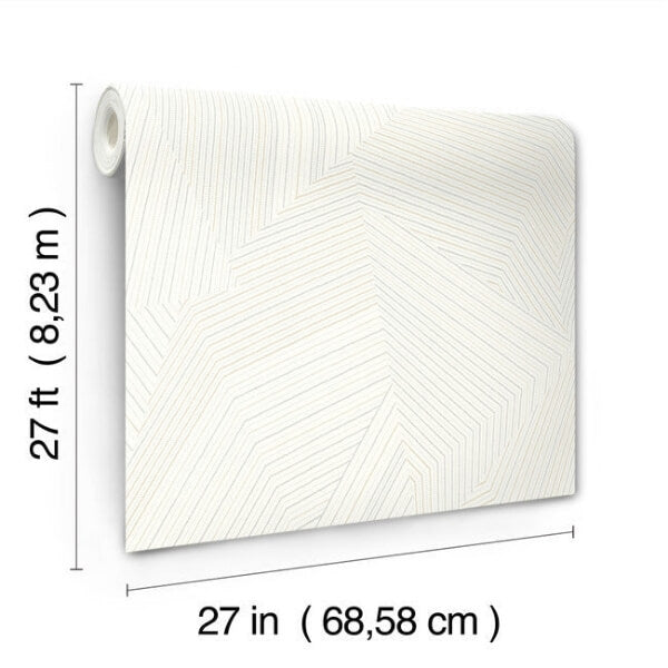 Dotted Maze White Wallpaper