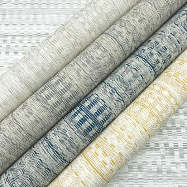 Tapestry Stitch Mustard Wallpaper