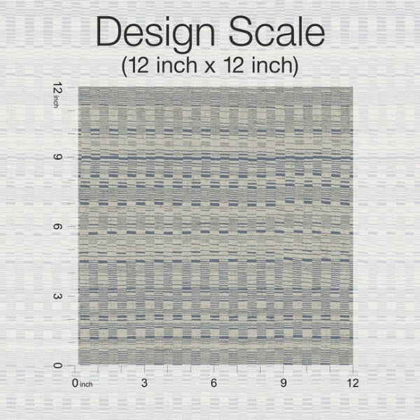 Tapestry Stitch Navy Wallpaper