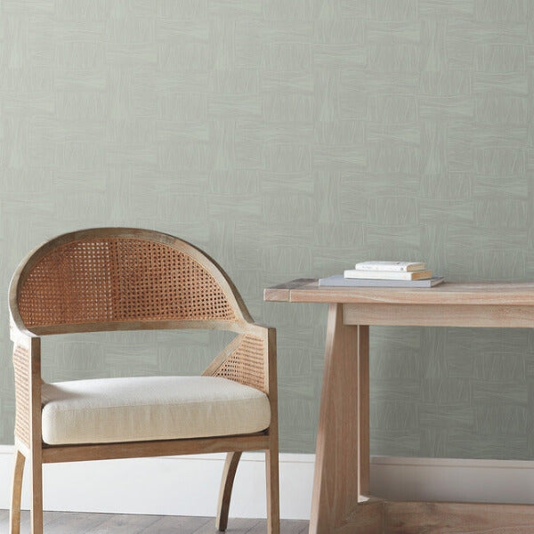 Wicker Dot Sage Wallpaper