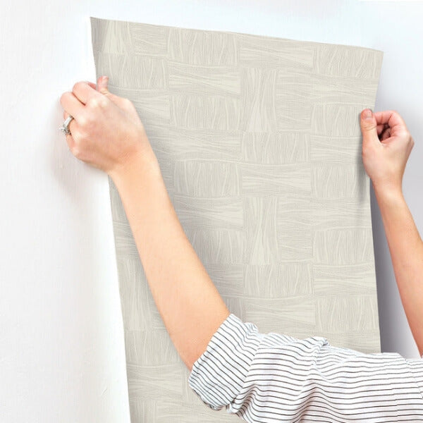 Wicker Dot Light Taupe Wallpaper