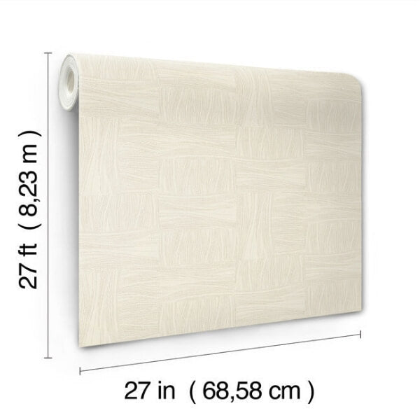 Wicker Dot Beige Wallpaper