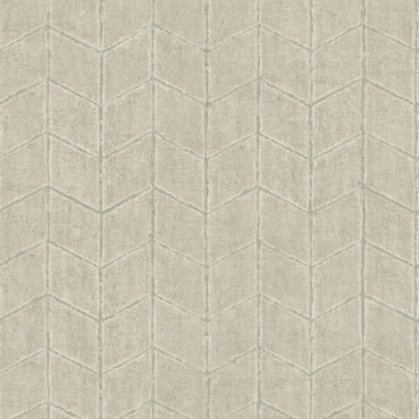 Flatiron Geometric Taupe Wallpaper