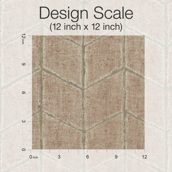 Flatiron Geometric Brick Wallpaper