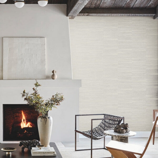 Line Stripe Putty Wallpaper