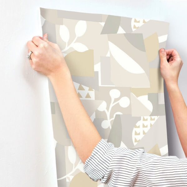Cut Outs Neutral Wallpaper