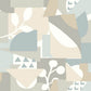 Cut Outs Sky Blue Wallpaper