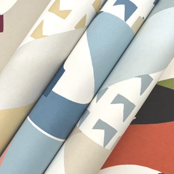 Cut Outs Sky Blue Wallpaper