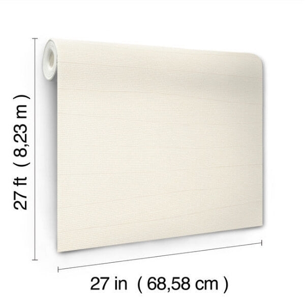 Natural Grid Beige Wallpaper