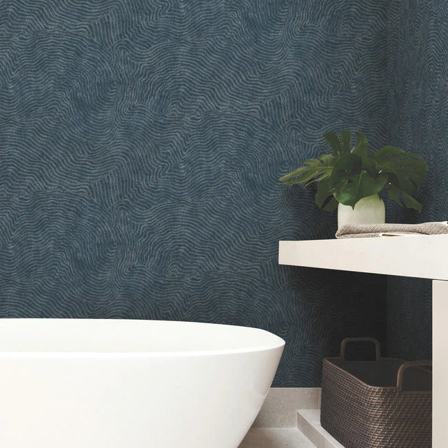 Modern Wood Wallpaper - BLUE