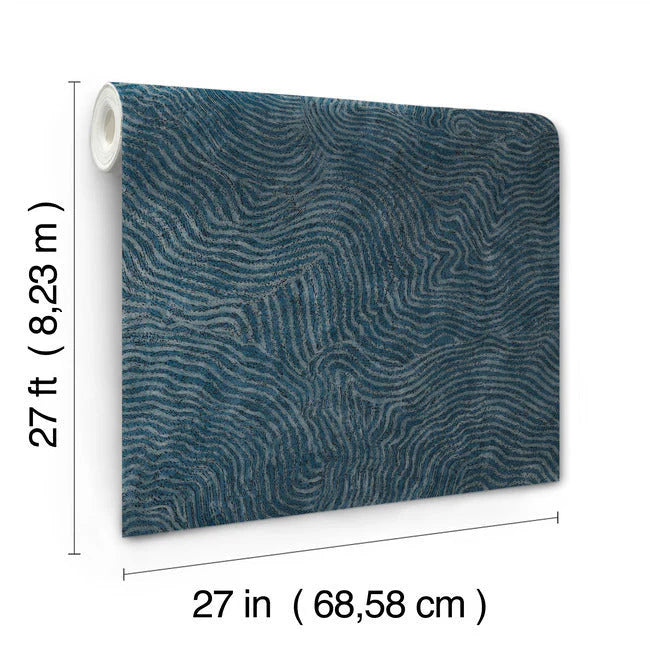 Modern Wood Wallpaper - BLUE