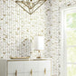 Perfect Petals White & Gold Wallpaper