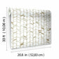 Perfect Petals White & Gold Wallpaper