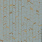 Perfect Petals Blue & Gold Wallpaper