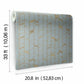 Perfect Petals Blue & Gold Wallpaper