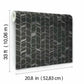 Perfect Petals Black & Silver Wallpaper