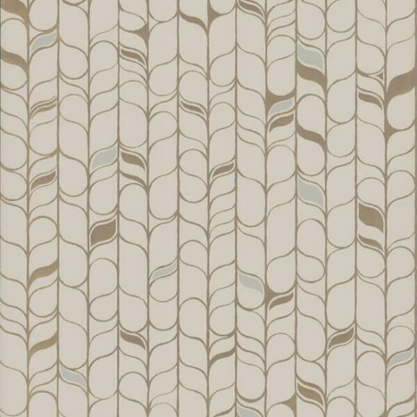 Perfect Petals Beige & Gold Wallpaper